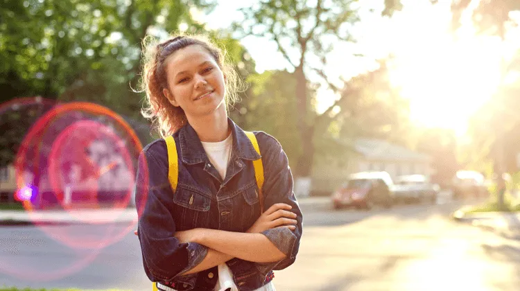 smiling student