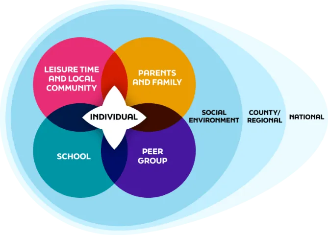 concentric circles for risk factors